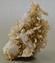 Calcite set on Quartz