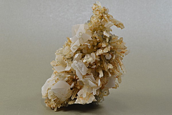 Calcite set on Quartz