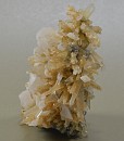 Calcite set on Quartz