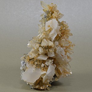 Calcite set on Quartz