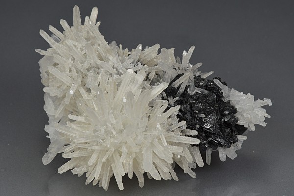 Iridescent Sphalerite, Quartz, Calcite