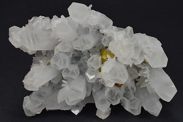 Quartz, Chalcopyrite, Calcite