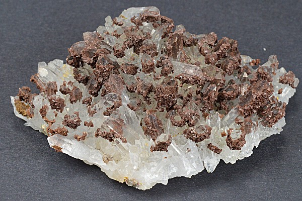 Siderite set on Quartz