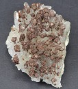 Siderite set on Quartz