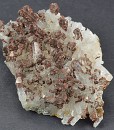 Siderite set on Quartz