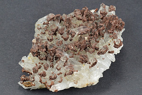 Siderite set on Quartz