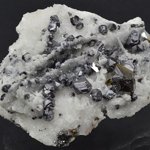 Truncated Galena, Cleiophane, Quartz, Calcite