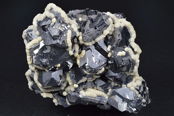 Truncated Galena, Calcite