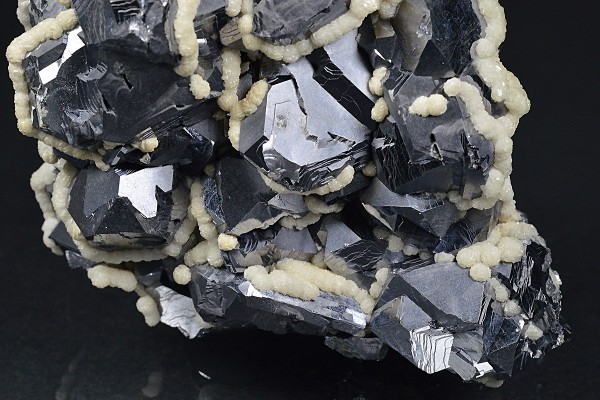 Truncated Galena, Calcite