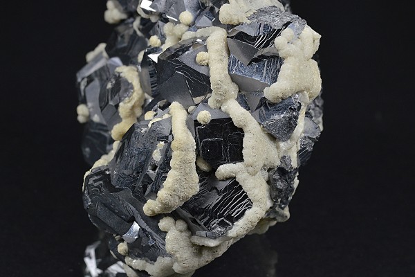 Truncated Galena, Calcite