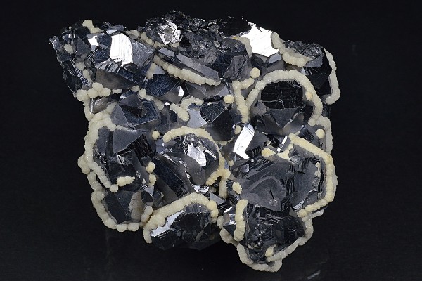 Truncated Galena, Calcite