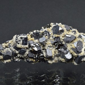 Truncated Galena, Sphalerite, Calcite