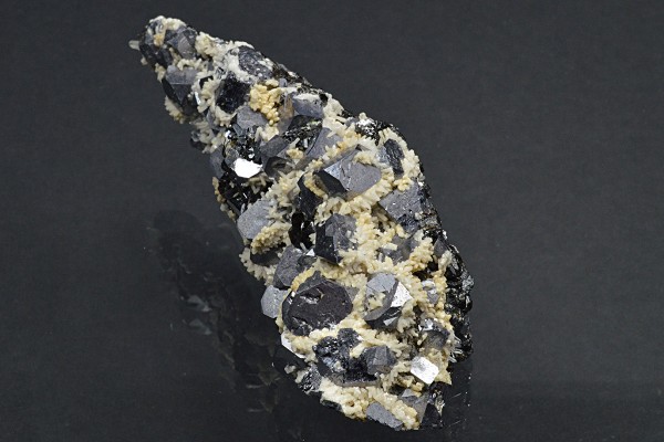 Truncated Galena, Sphalerite, Calcite