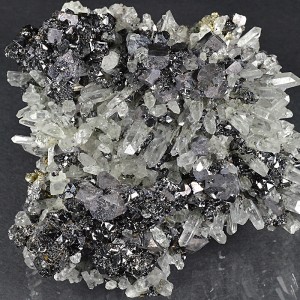 Sphalerite, truncated Galena, Quartz, Pyrite