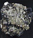 Melted habit Galena, Sphalerite, Quartz