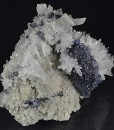 Thin Galena plate, Quartz, Calcite, Sphalerite