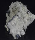 Thin Galena plate, Quartz, Calcite, Sphalerite