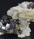 gem Sphalerite var.Cleiophane, Galena, Quartz, Chalcopyrite, Calcite