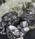 gem Sphalerite var.Cleiophane, Galena, Quartz, Chalcopyrite, Calcite