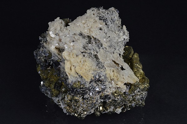 Chalcopyrite, Pyrite, Galena, Calcite, Quartz