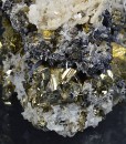 Chalcopyrite, Pyrite, Galena, Calcite, Quartz