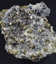 Chalcopyrite, Pyrite, Galena, Calcite, Quartz
