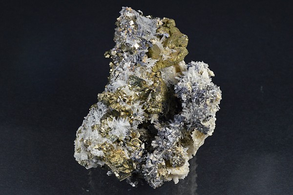 Chalcopyrite, Pyrite, Galena, Calcite, Quartz