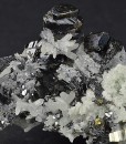 Gem Sphalerite var.Cleiophane, Pyrite, Japan Law Twin Quartz, Galena thin plates, Chalcopyrite