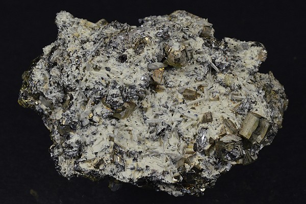 Chalcopyrite, Pyrite, Galena, Quartz, Calcite