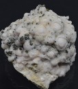 Quartz after pseudomorphous set on Calcite with Cleiophane inclusions