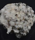 Quartz after pseudomorphous set on Calcite with Cleiophane inclusions