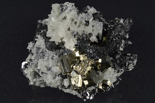 Pyrite, Sphalerite, Quartz, Galena