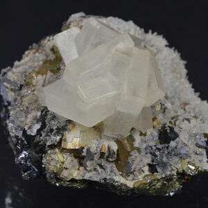 Baryte, Galena, Pyrite, Sphalerite, Quartz, Calcite