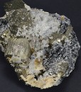 Pyrite, Quartz, Calcite, Sphalerite