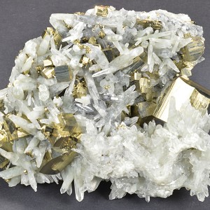 Pyrite, Quartz