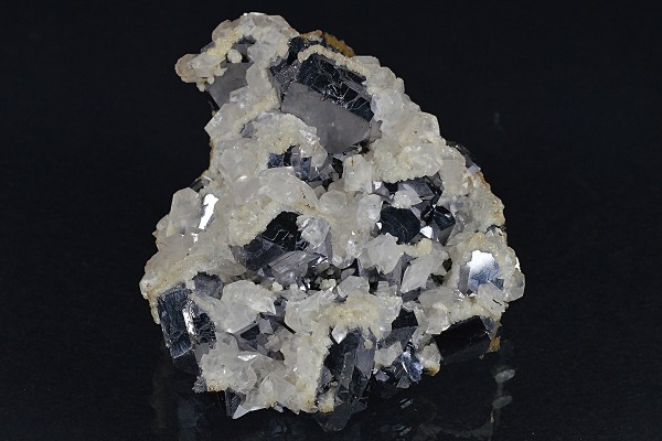 Truncated Galena, Calcite