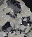 Truncated Galena, Calcite