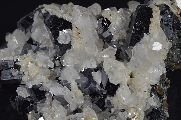 Truncated Galena, Calcite