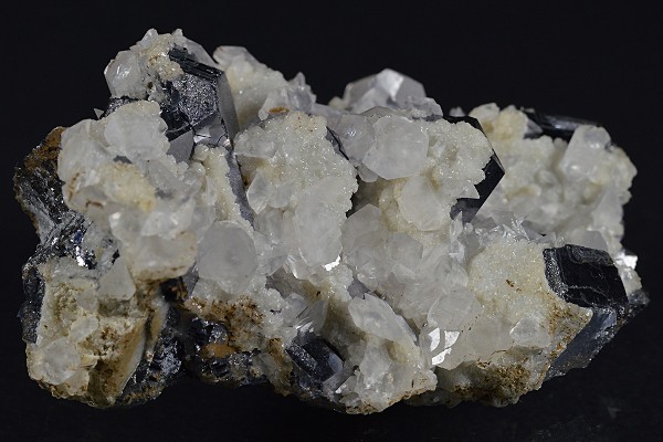 Truncated Galena, Calcite