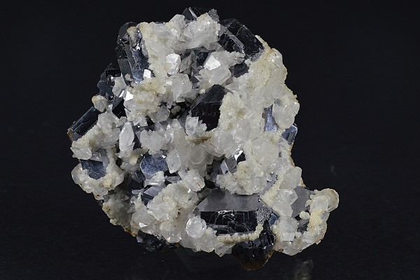 Truncated Galena, Calcite
