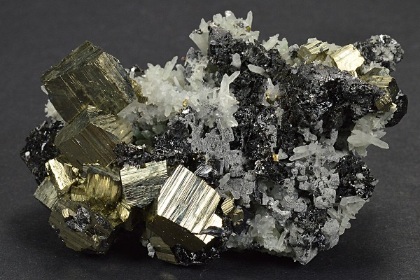 Pyrite, Sphalerite, Quartz, Galena