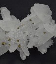 Bi-terminated Quartz floater, Chalcopyrite
