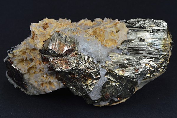 Pyrite, Quartz, Calcite