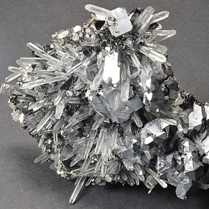 Twinned Galena, Quartz, Sphalerite