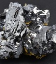 Iron Oxide, Spinel Law Twin Galena set on Quartz and Calcite