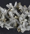 Japan Law Twin Quartz, Pyrite, Cleiophane, Calcite