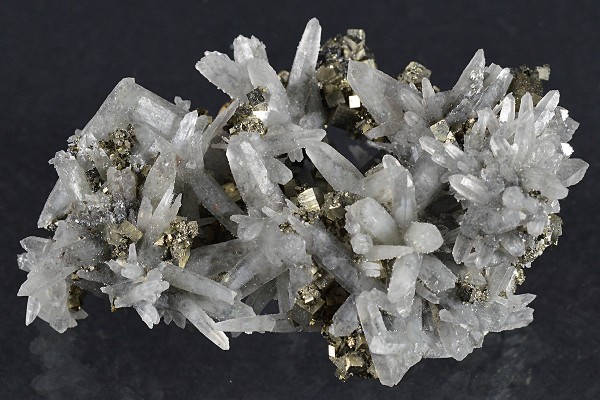 Japan Law Twin Quartz, Pyrite, Cleiophane, Calcite