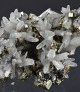 Japan Law Twin Quartz, Pyrite, Cleiophane, Calcite