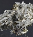 Japan Law Twin Quartz, Pyrite, Cleiophane, Calcite