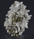 Japan Law Twin Quartz, Pyrite, Cleiophane, Calcite